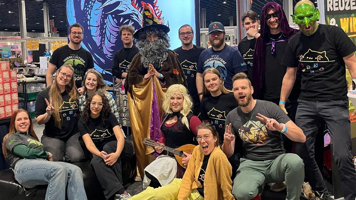 The GlassStaff crew at their convention booth
